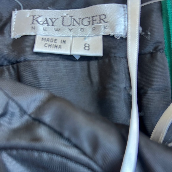 Kay Unger Women's Plaid Halter Cocktail Dress Size 8 - Picture 10 of 11